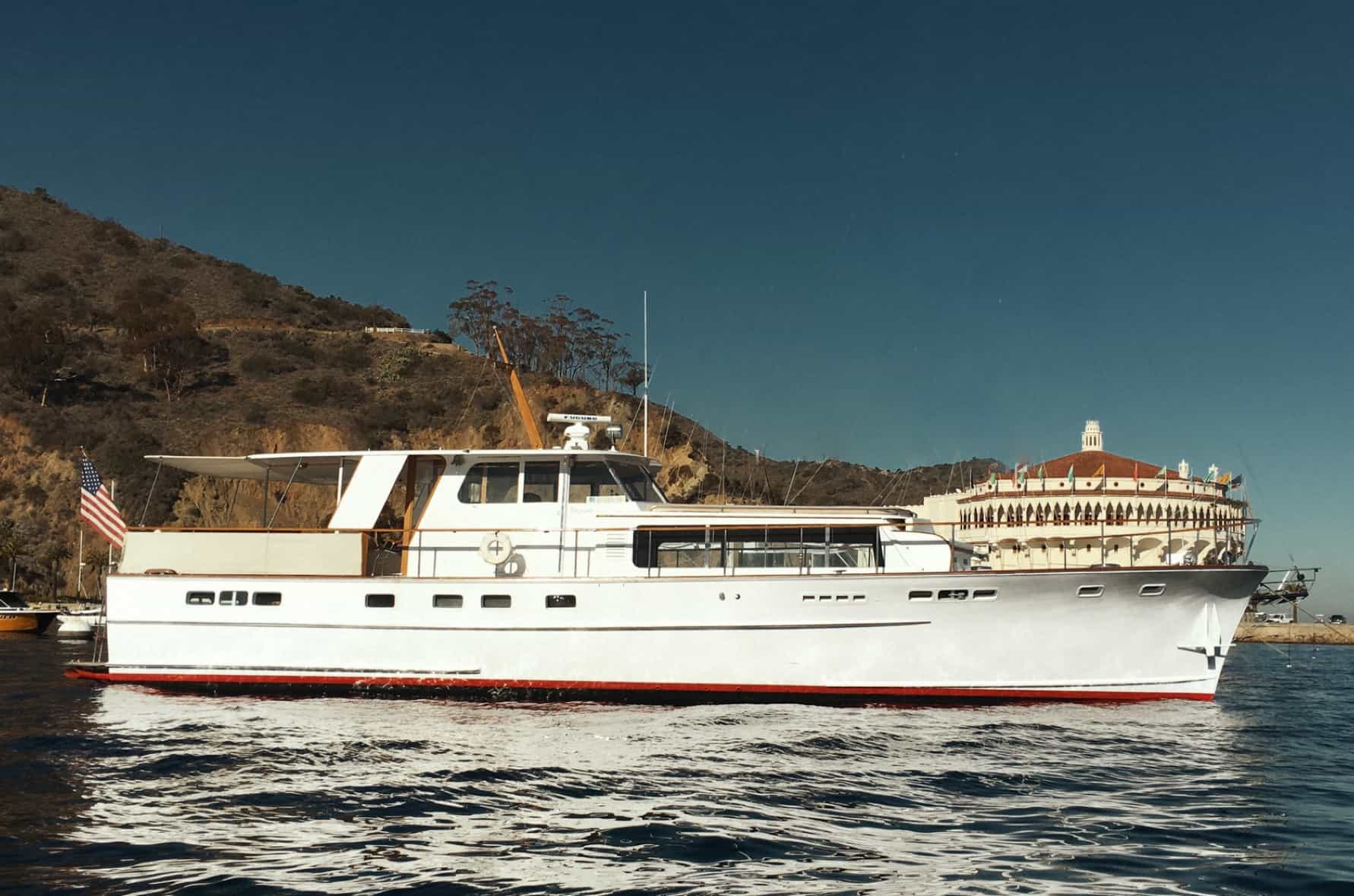 Unusual venue: luxury yacht