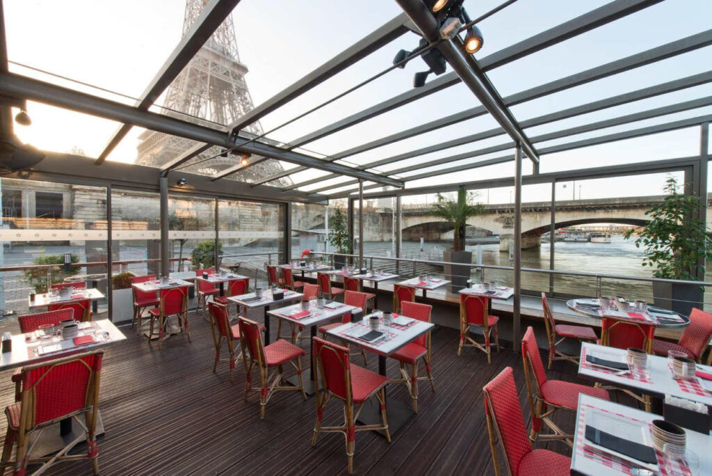 Bistro Parisien, croisière avec vue tour eiffel et repas