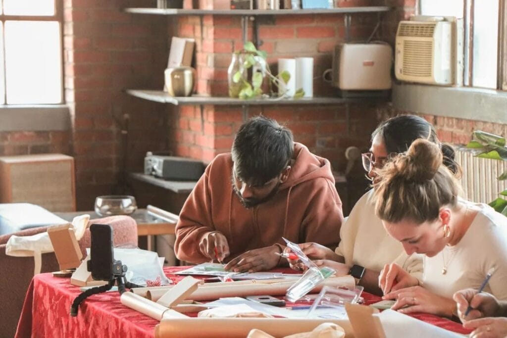 activité manuelle entre amis