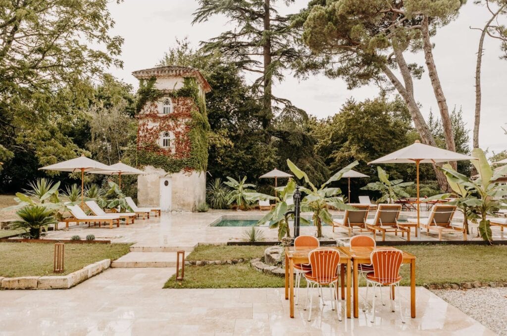 jardin et terrasse du château Real