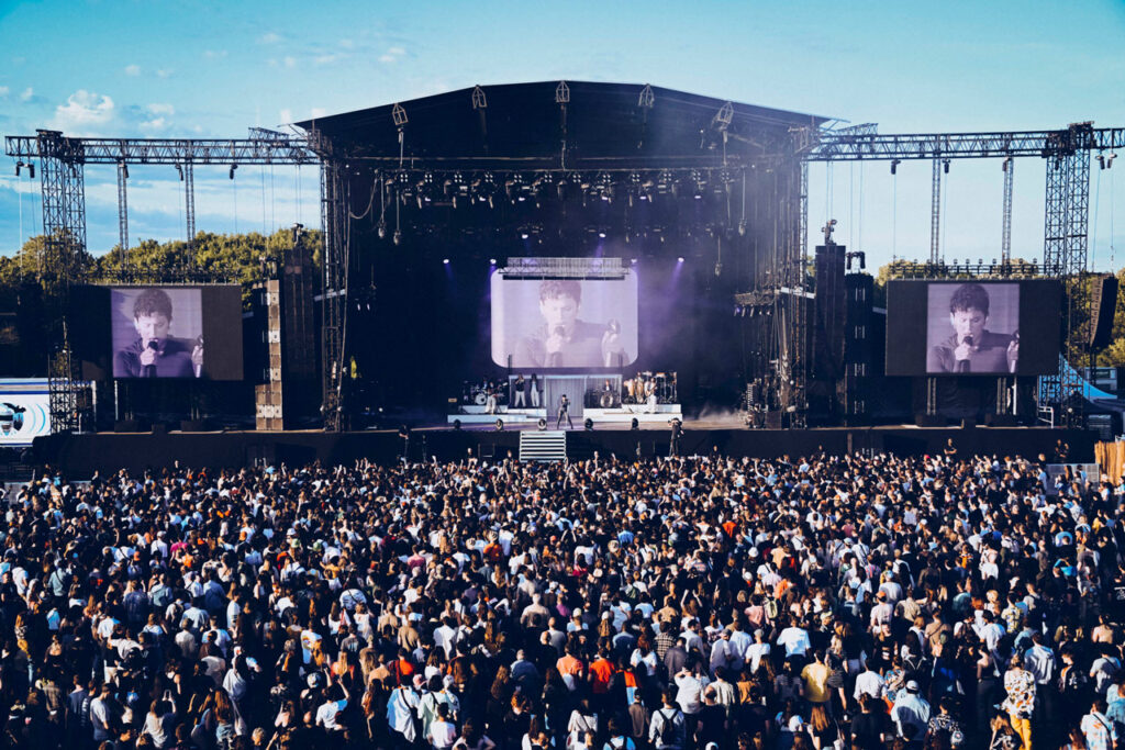 concert en plein festival we love green