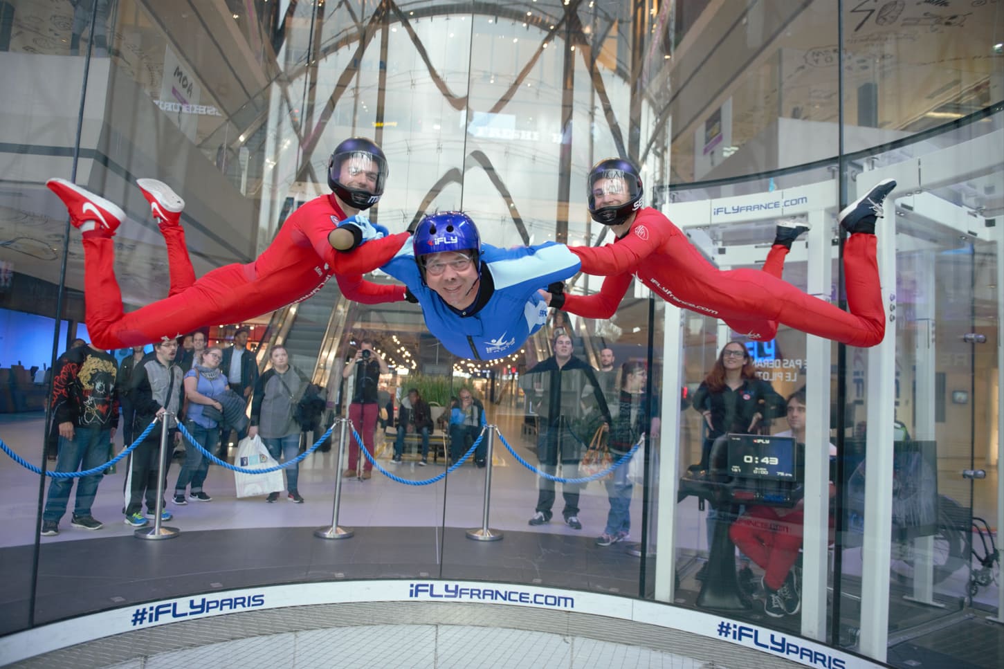 chute libre indoor à iFly Paris