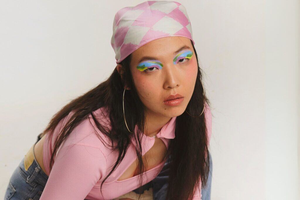 Portrait of a Woman in Y2k style fashion