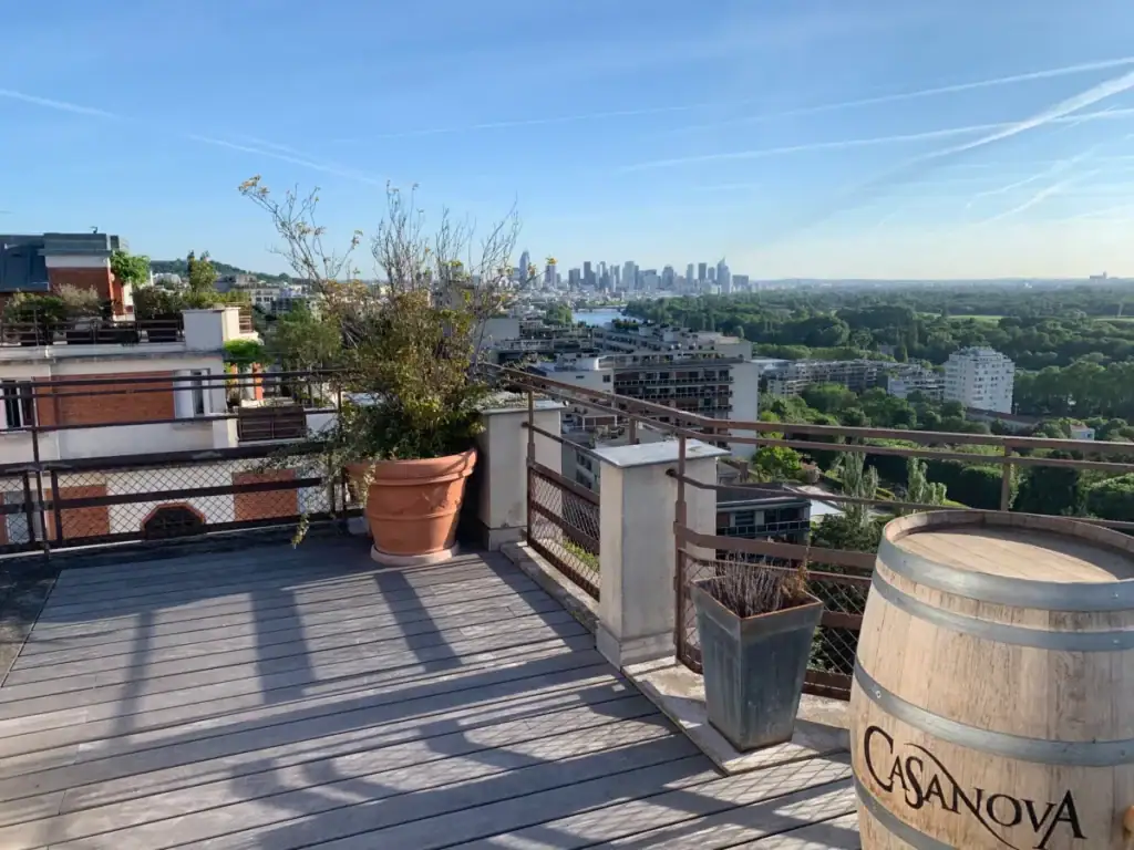 rooftop avec vue sur Paris