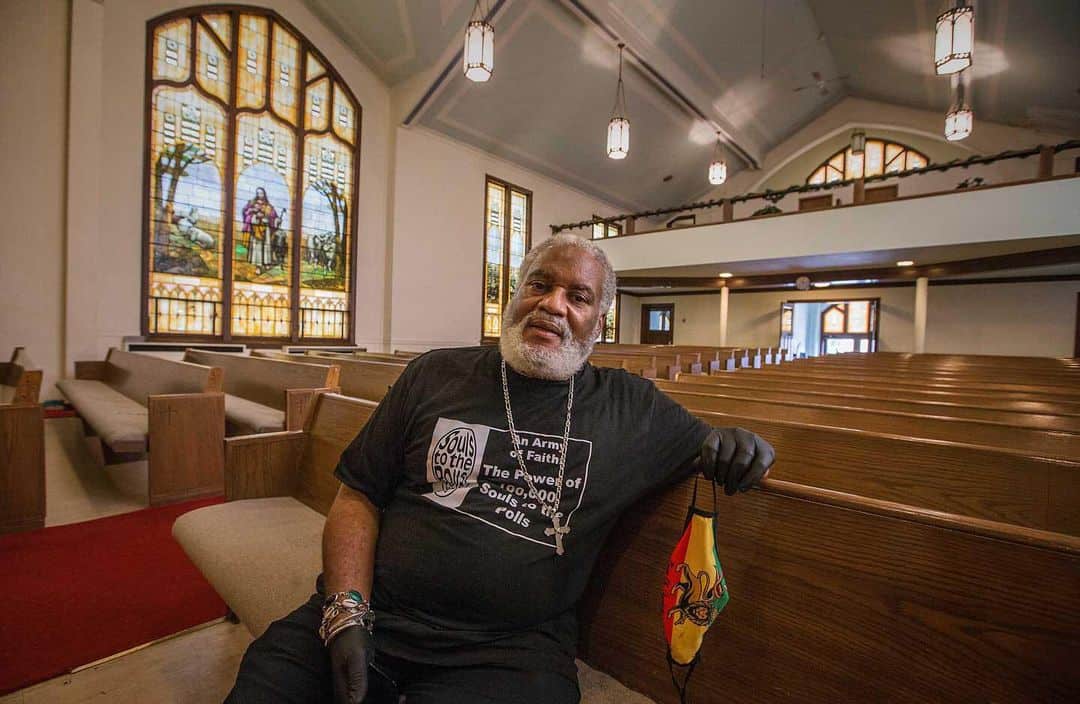 man in church