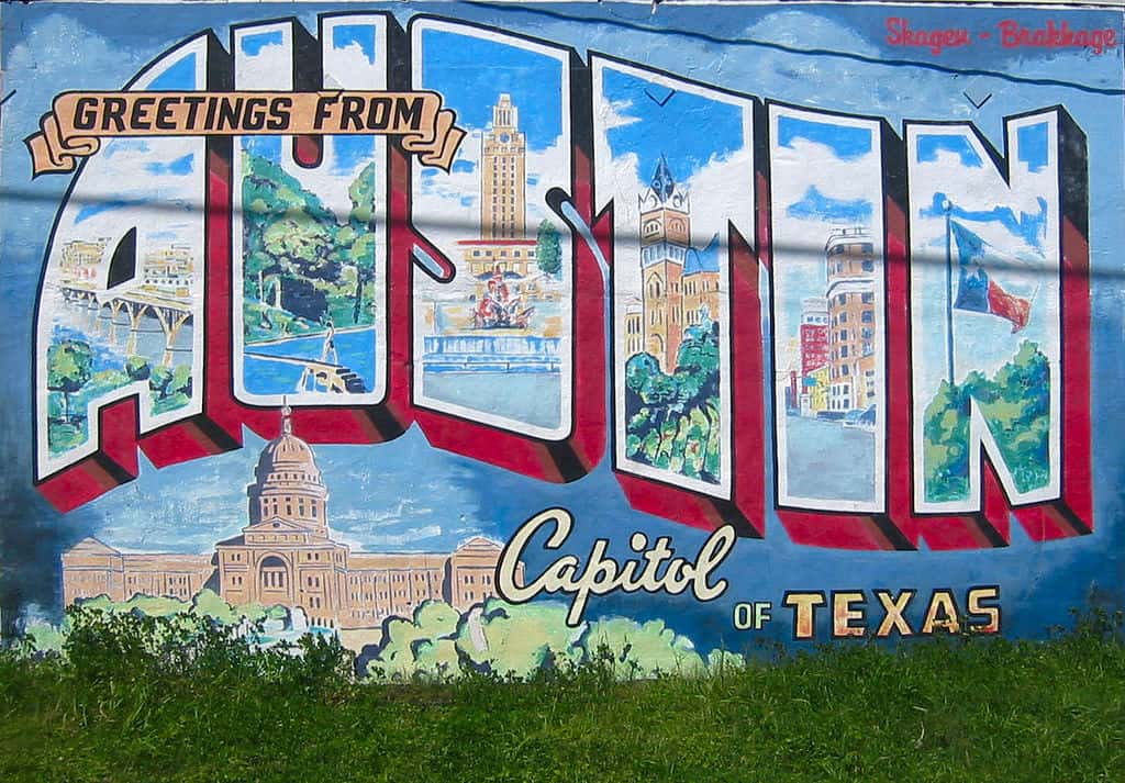 welcome to austin mural