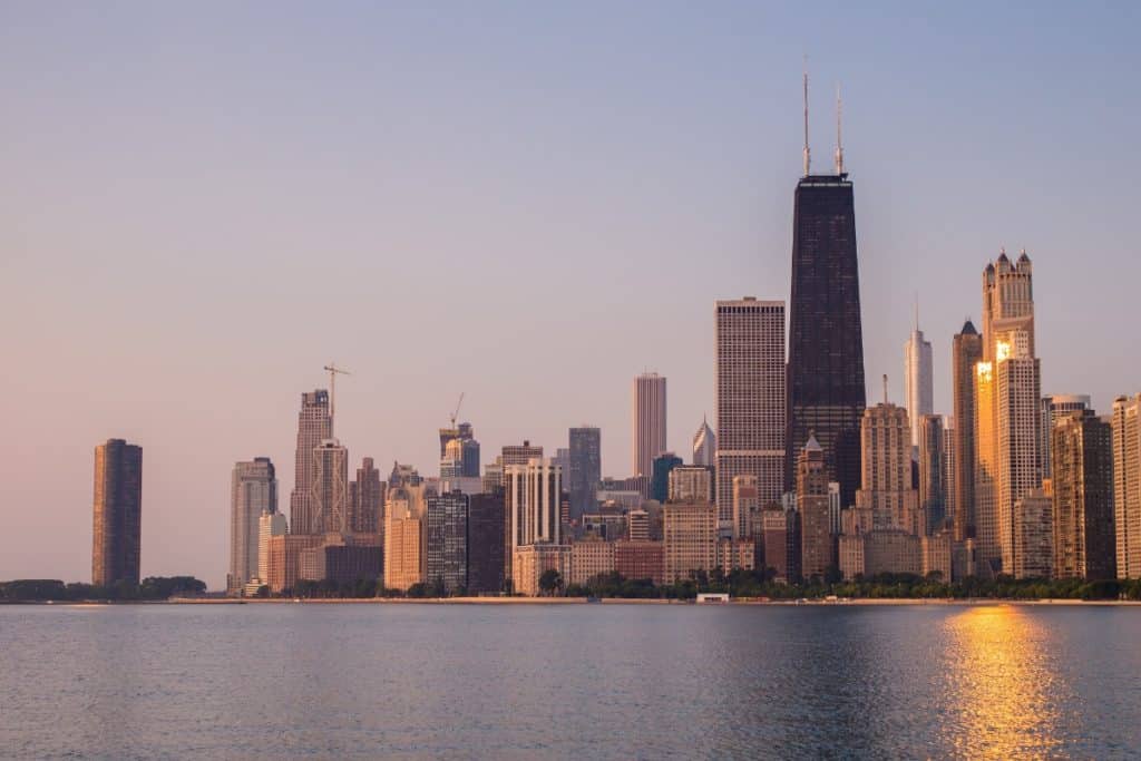 lake michigan skyline chicago