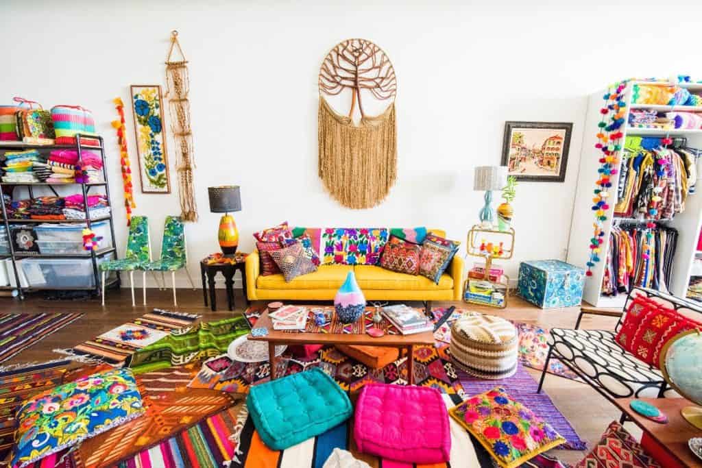 colorful boho loft dtla rental