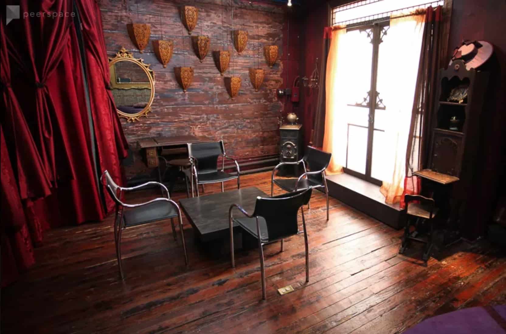 Tribeca Artist's Parlour and lounge nyc rental