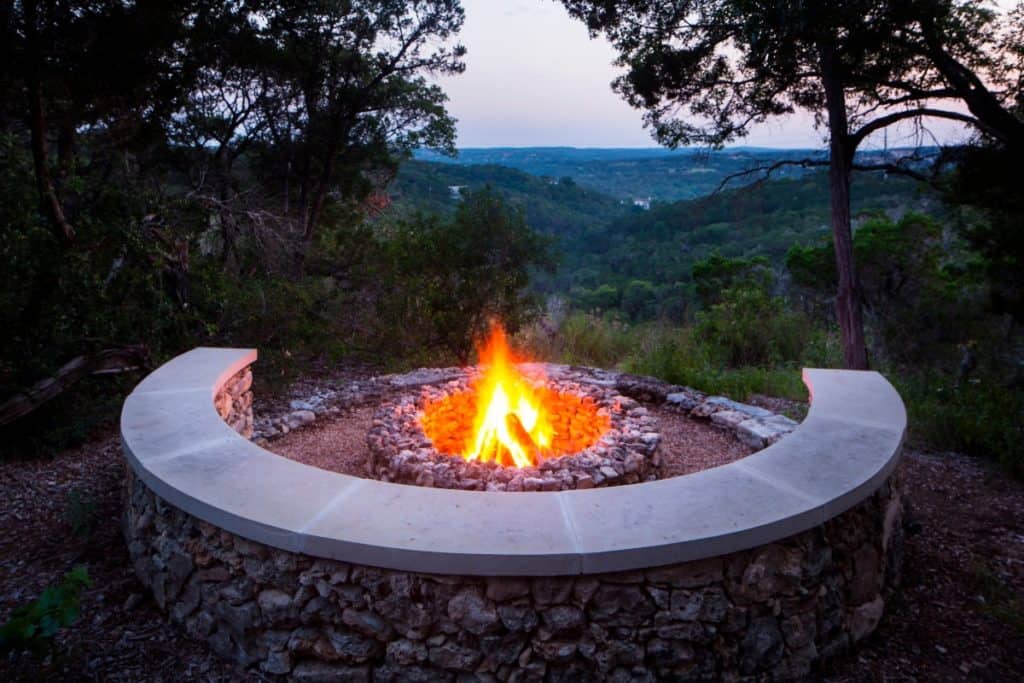 fire pit and garden sanctuary austin rental