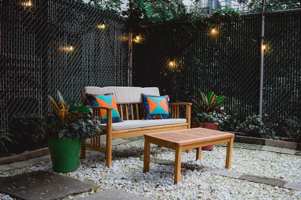 cozy outdoor garden nyc new york city rental