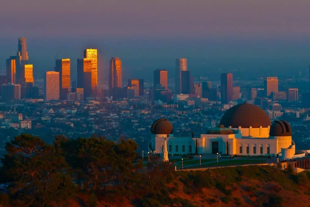 griffith observatory los angeles skyline