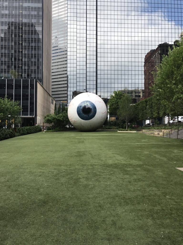 dallas the giant eye art