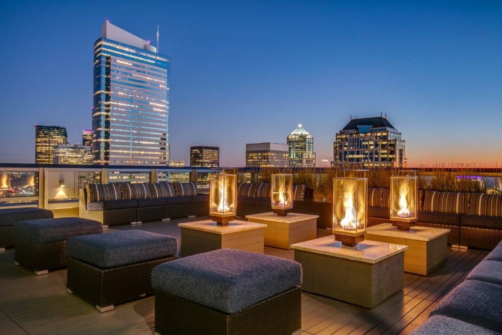 40th floor indoor outdoor event space seattle rental
