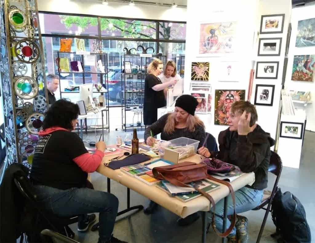 A vibrant art gallery in the heart of Alberta Arts District portland rental
product launch ideas