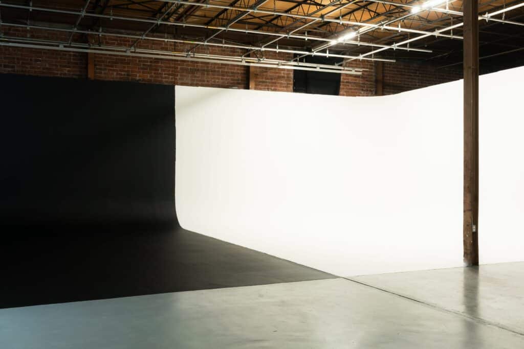 Atlanta studio space rental with a cyclorama wall 