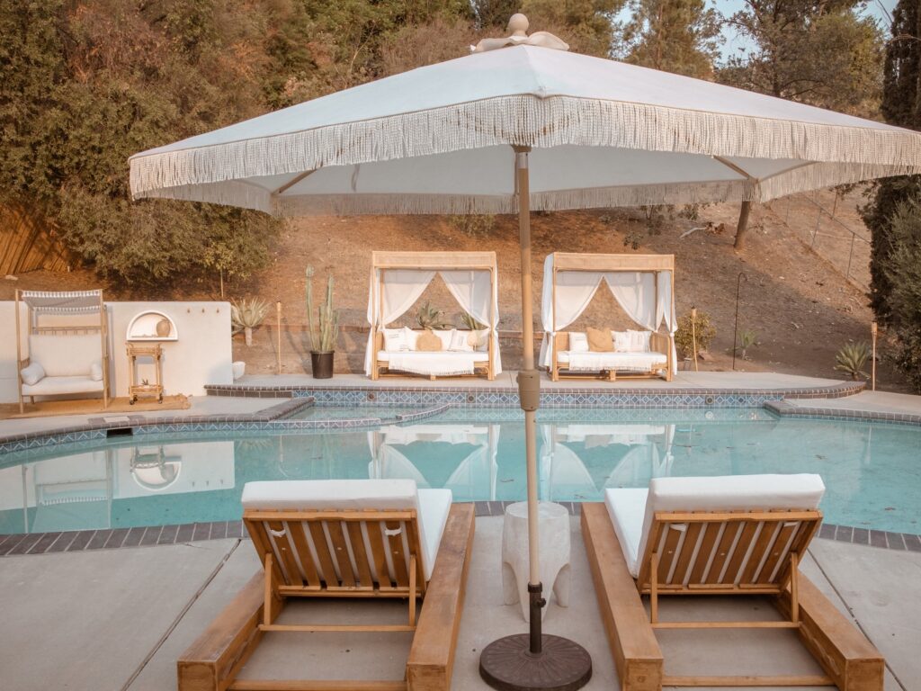 California Bohemian Pool Oasis los angeles rental