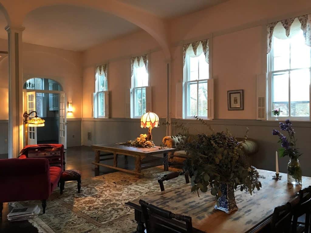 Church-like historic home with great room cathedral ceilings and stage baltimore rental