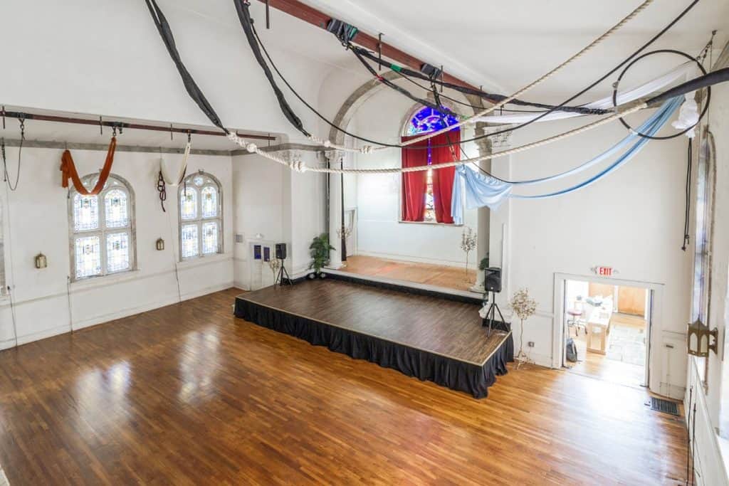 Circus Acrobats Training School Theater atlanta rental