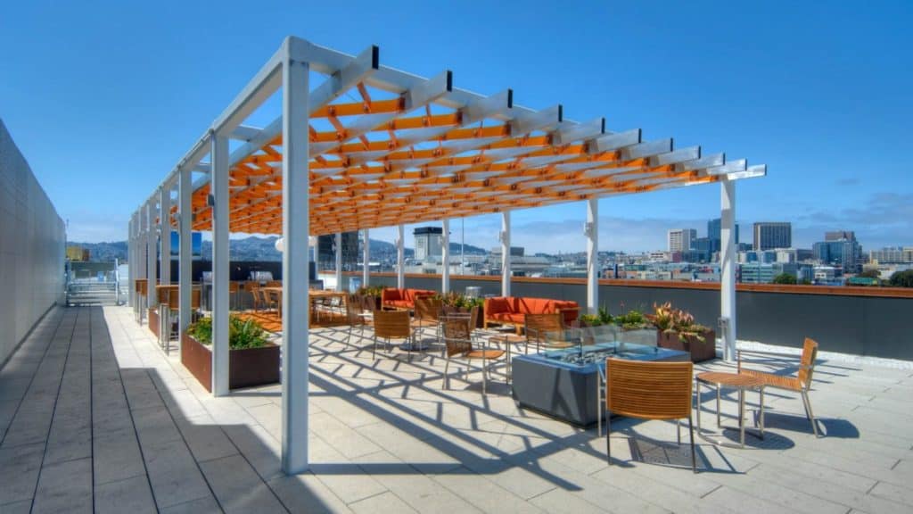 Downtown Rooftop Deck with Skyline View sf san francisco rental