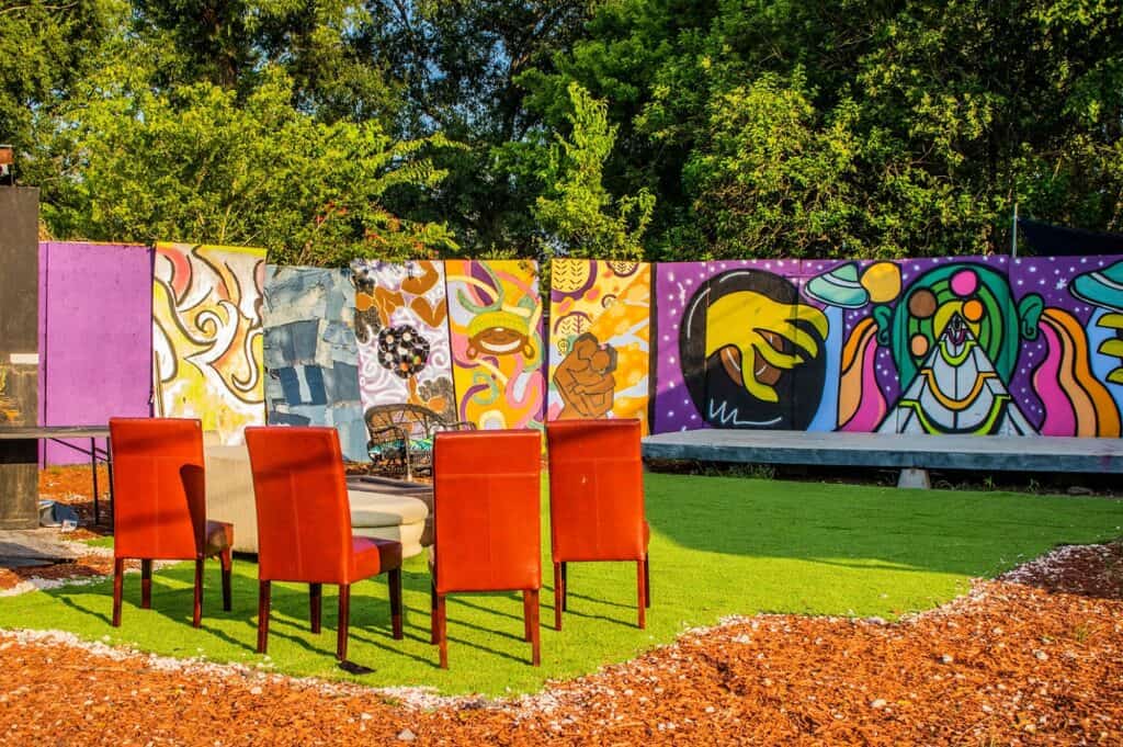 Eclectic Outdoor Space houston rental