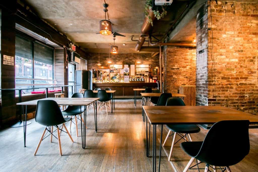 Exposed brick Multi-use Event Space nyc new york city rental