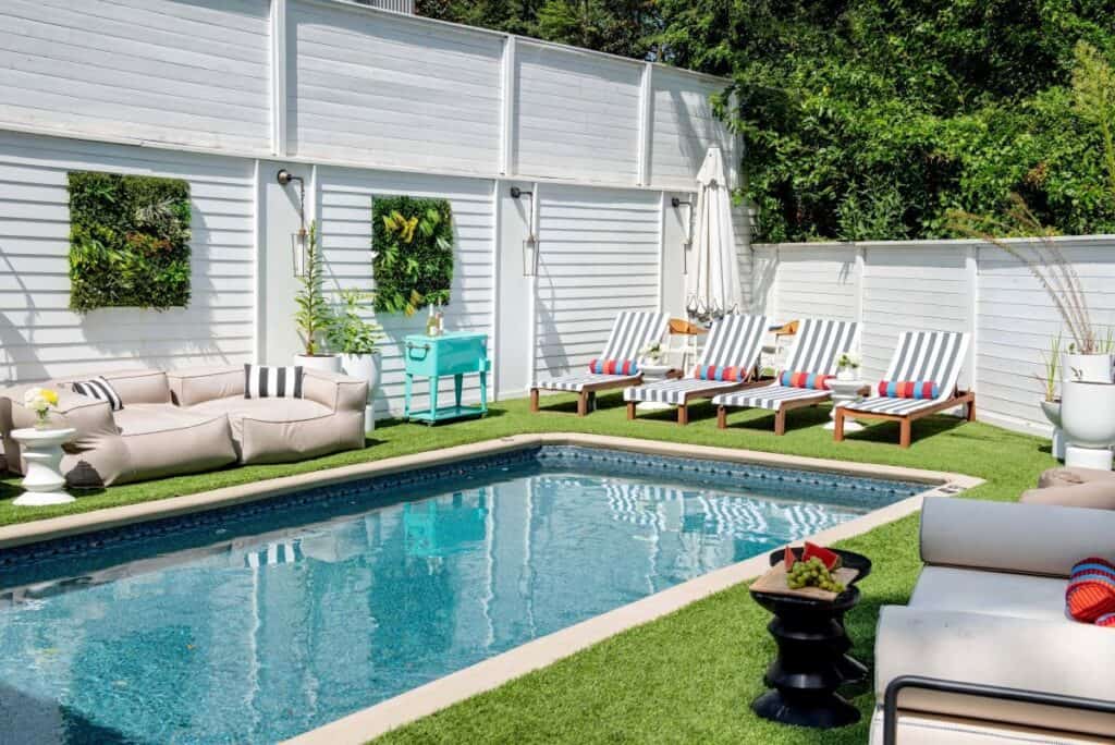 pool at boutique hotel-like rental venue