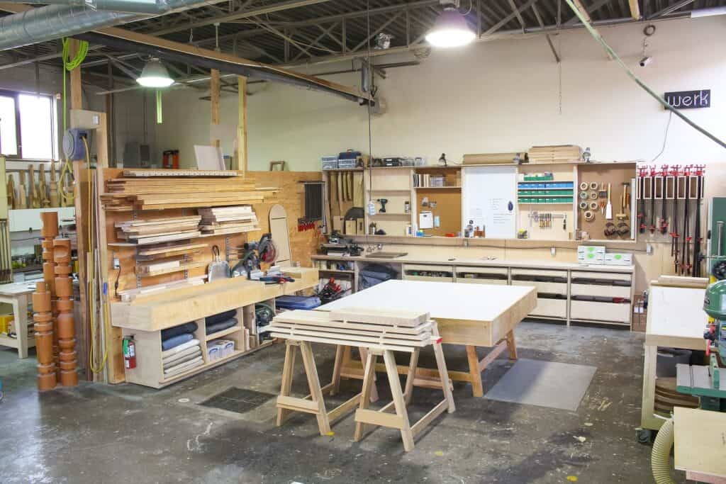 Fully Equipped Functional Industrial Woodworking Studio toronto rental