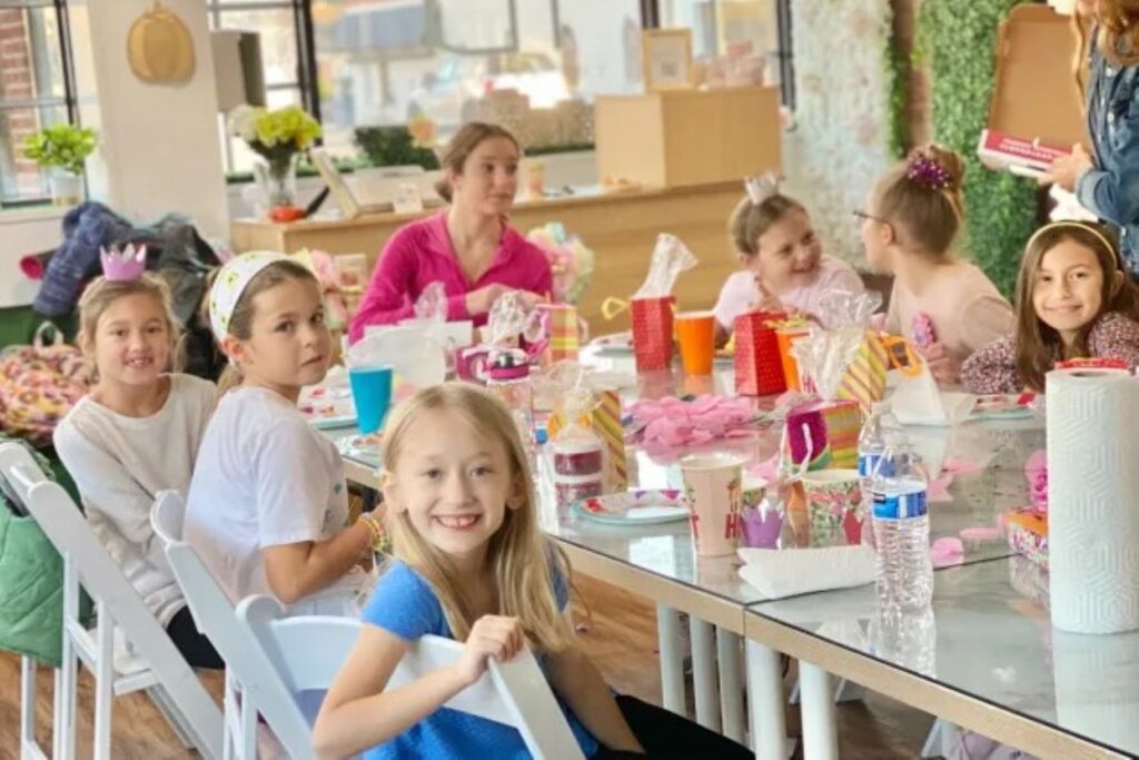 kids party at an Intimate Classy Creative Workshop