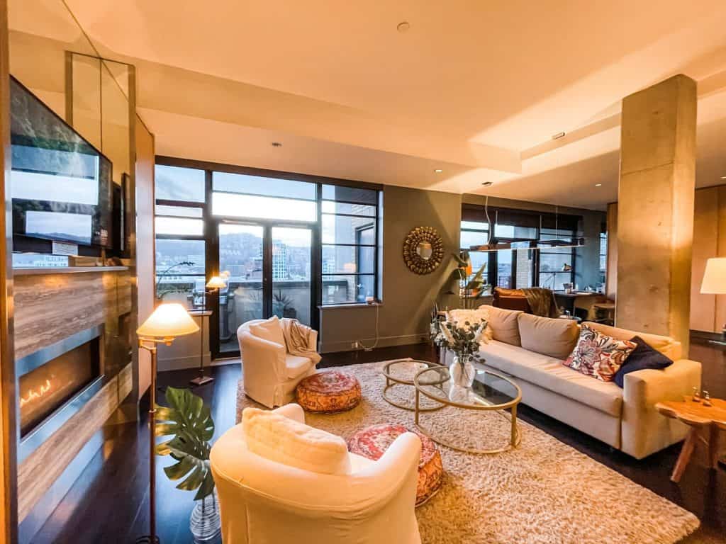 Light Filled Creative Penthouse portland rental