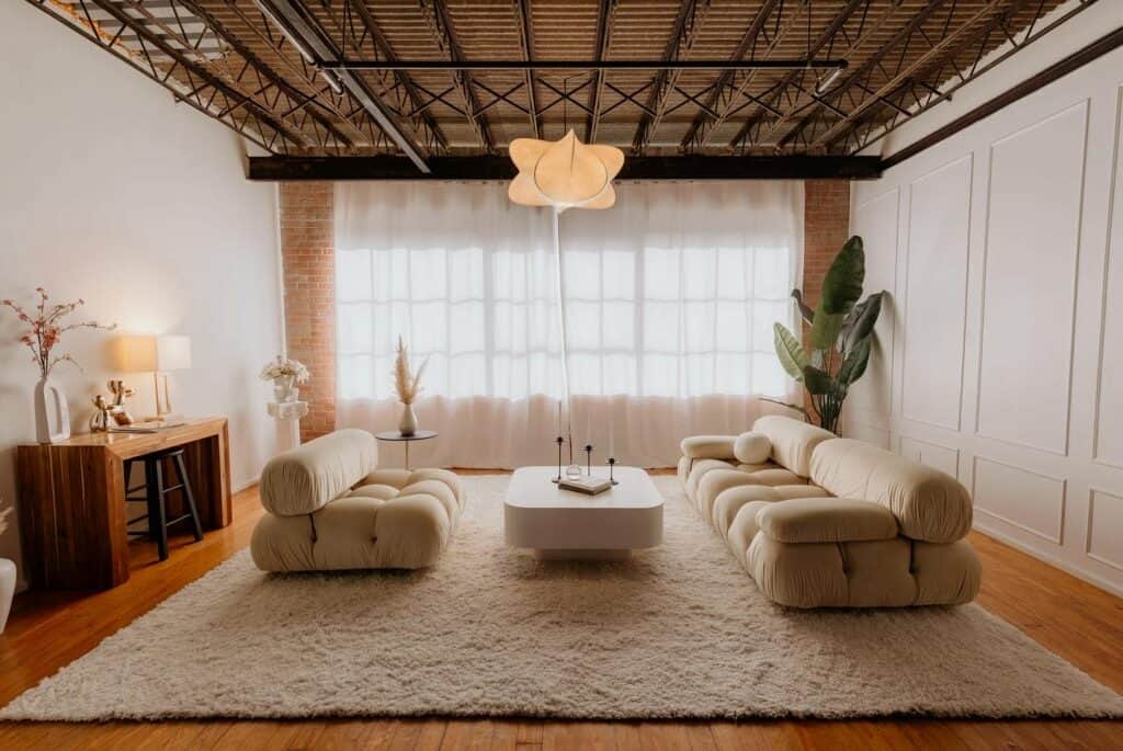 Light and Dark Loft Perfect for Branding and Boudoir Photography dallas rental