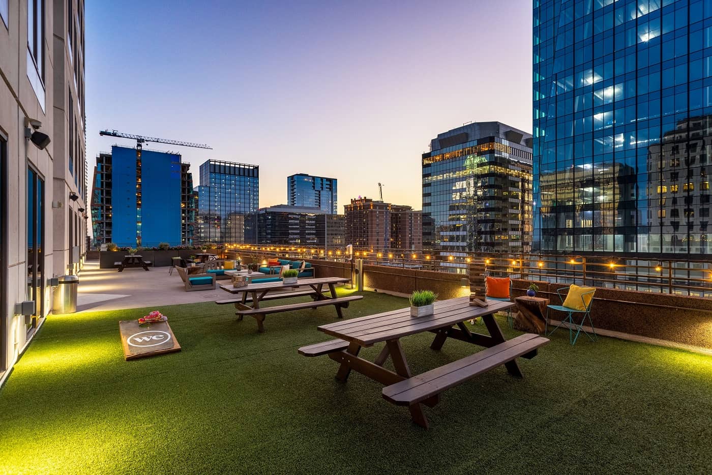 Massive, luxurious outdoor terrace with views of Downtown Austin rental