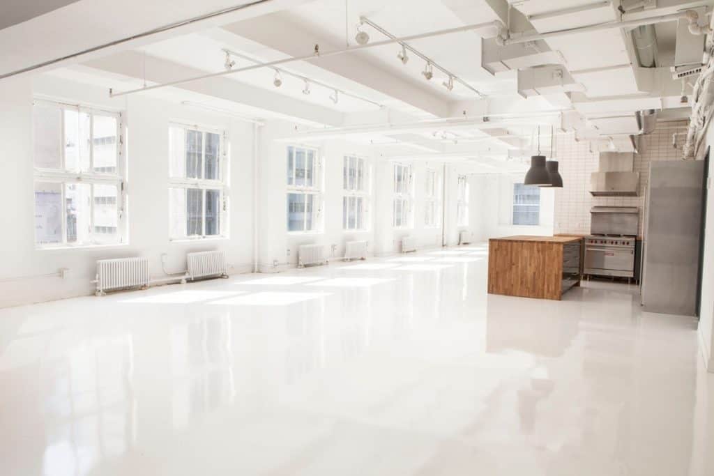 Midtown Modern White Event Space nyc new york city rental 