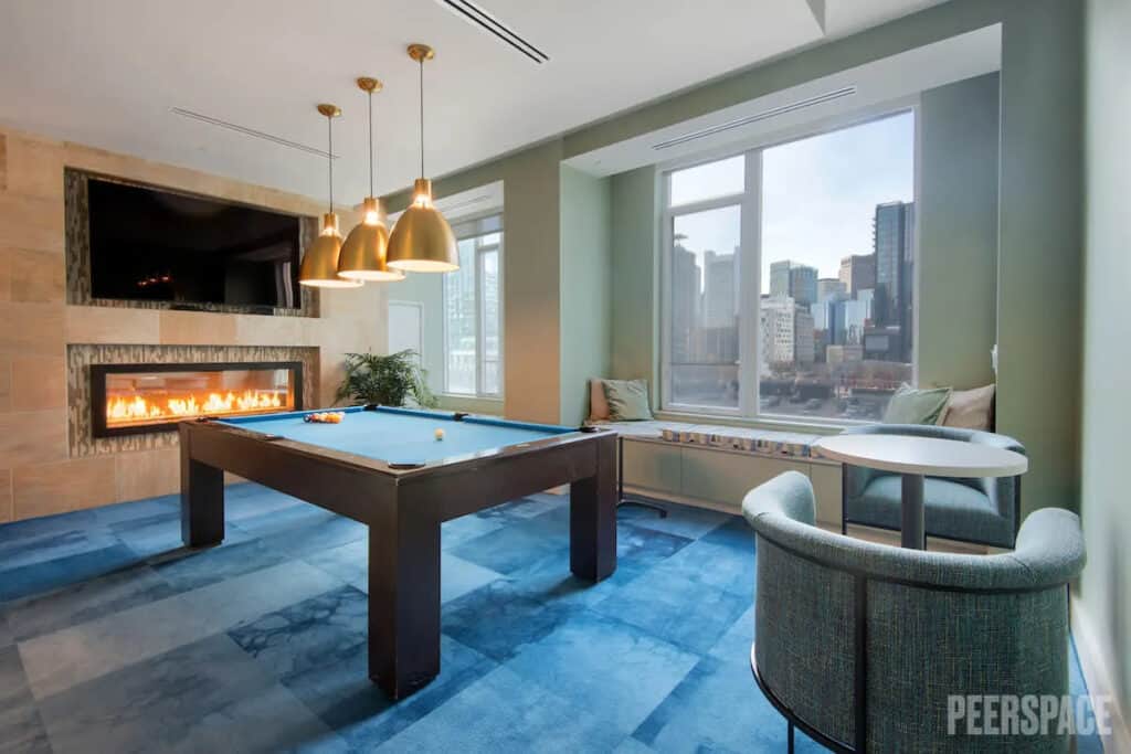 Modern Club Room w/ Kitchen in Boston