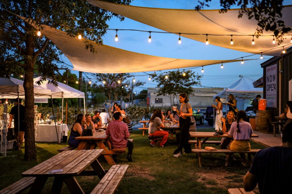 Outdoor Cider Garden