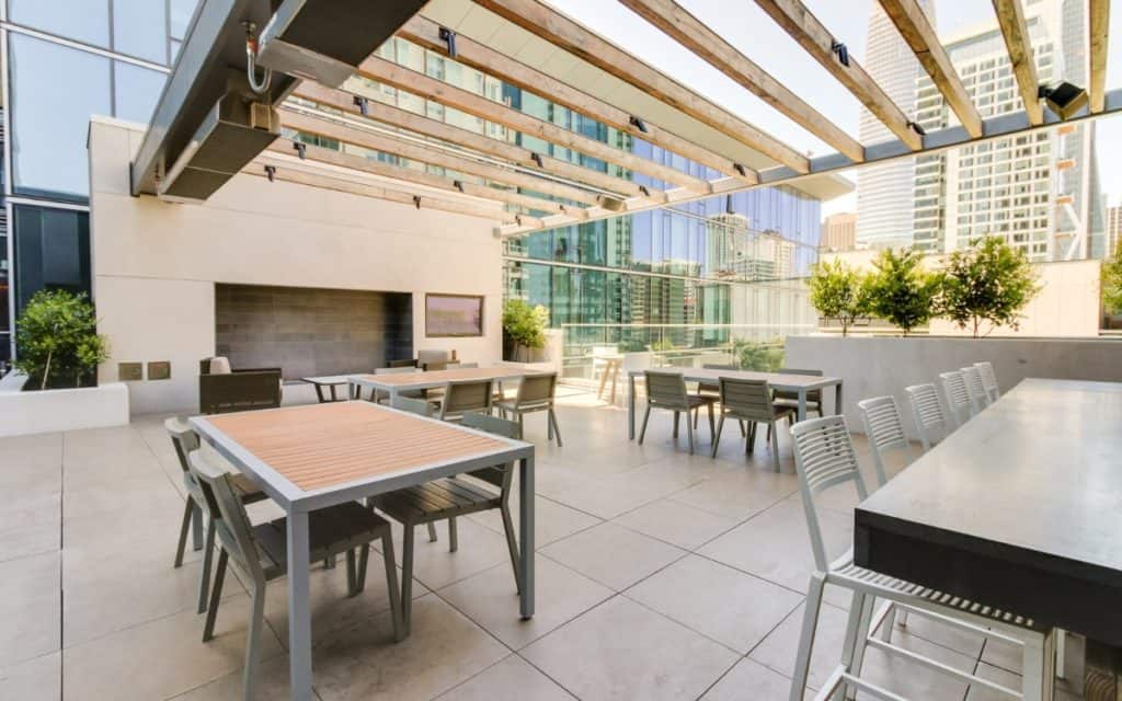 Outdoor Kitchen with Views of Downtown SF san francisco rental