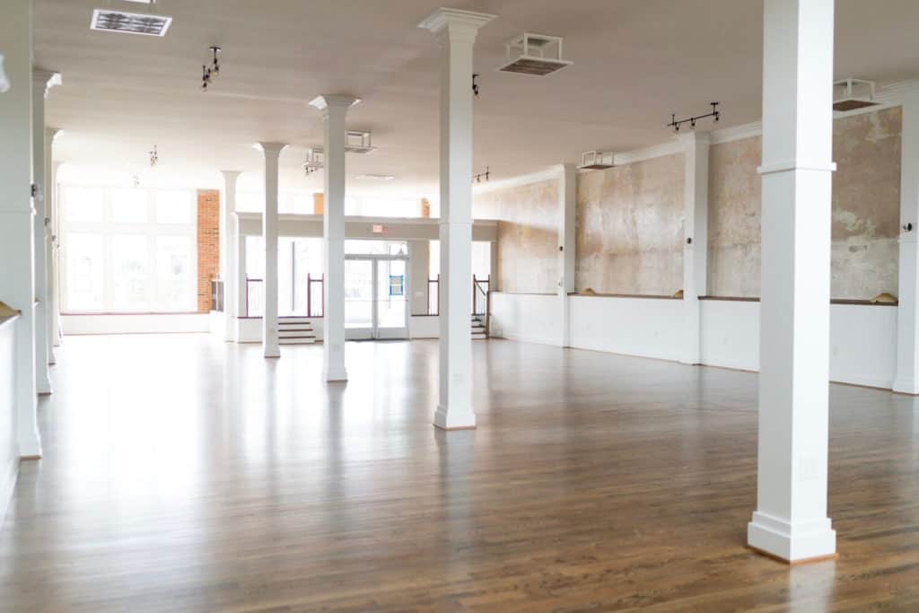 spacious dance studio event space