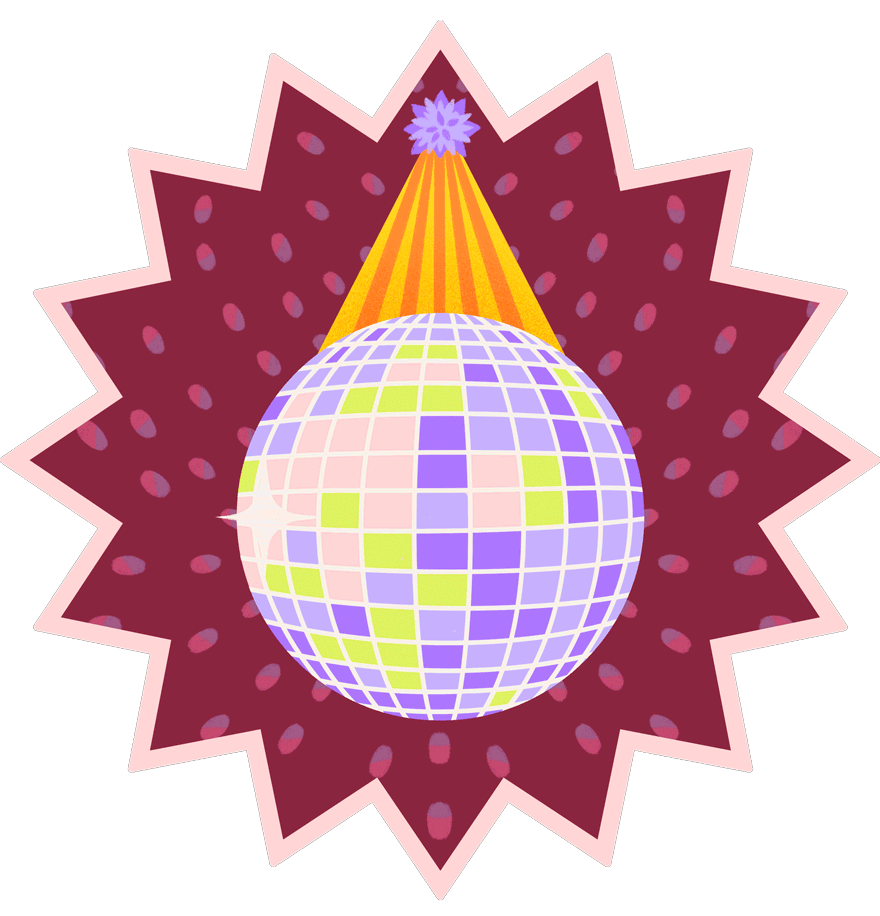 Human Disco Ball animation