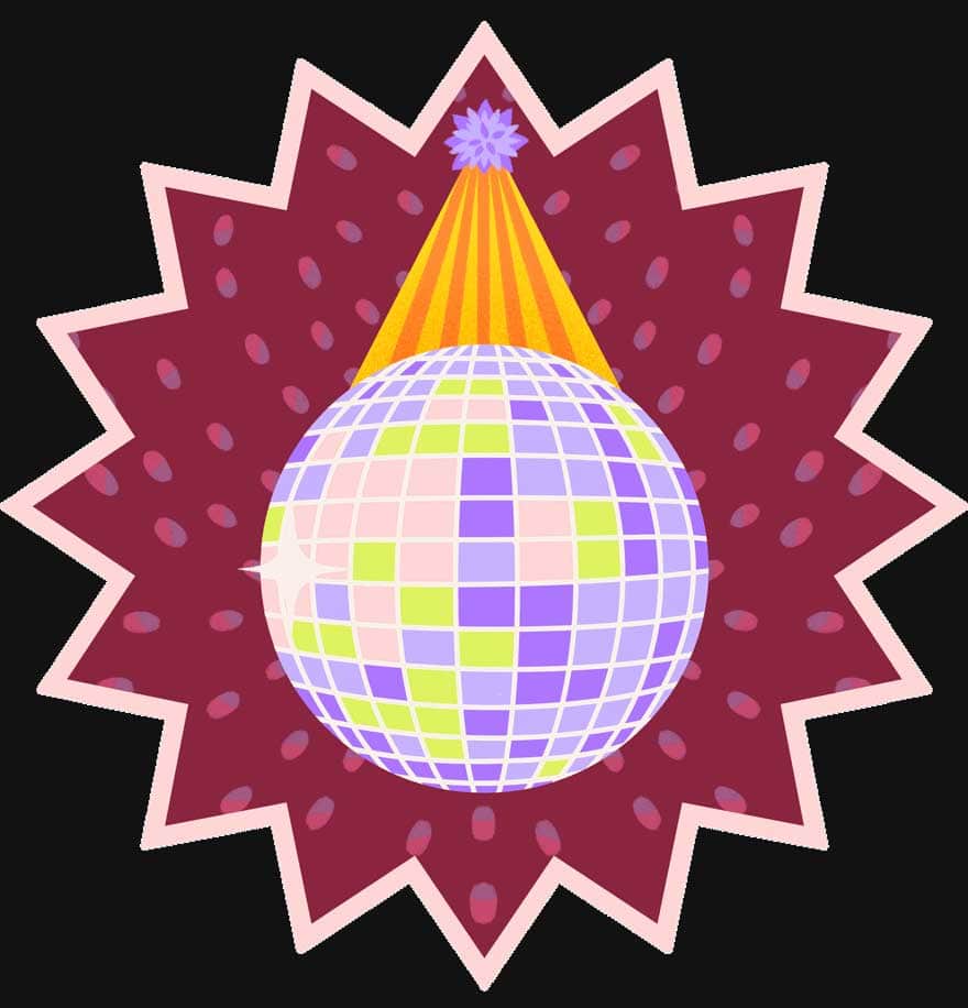 Human Disco Ball animation