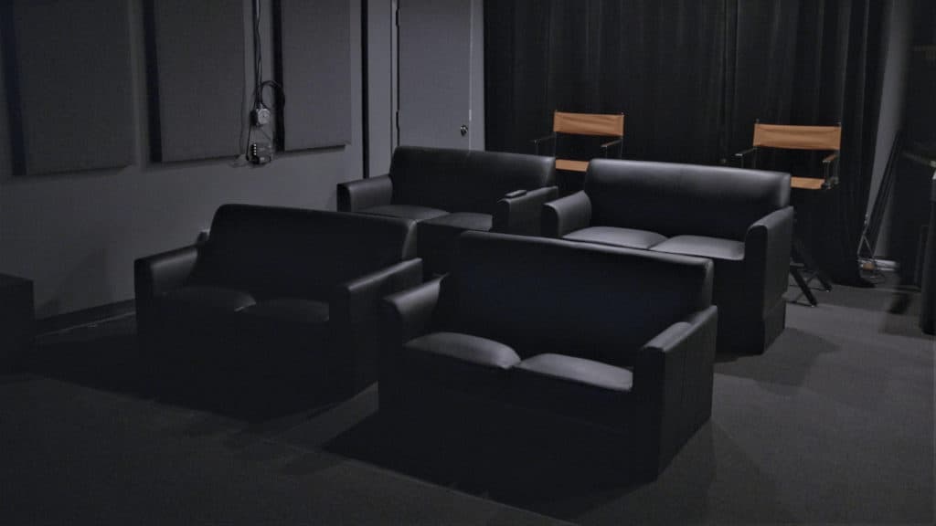 private movie screening room