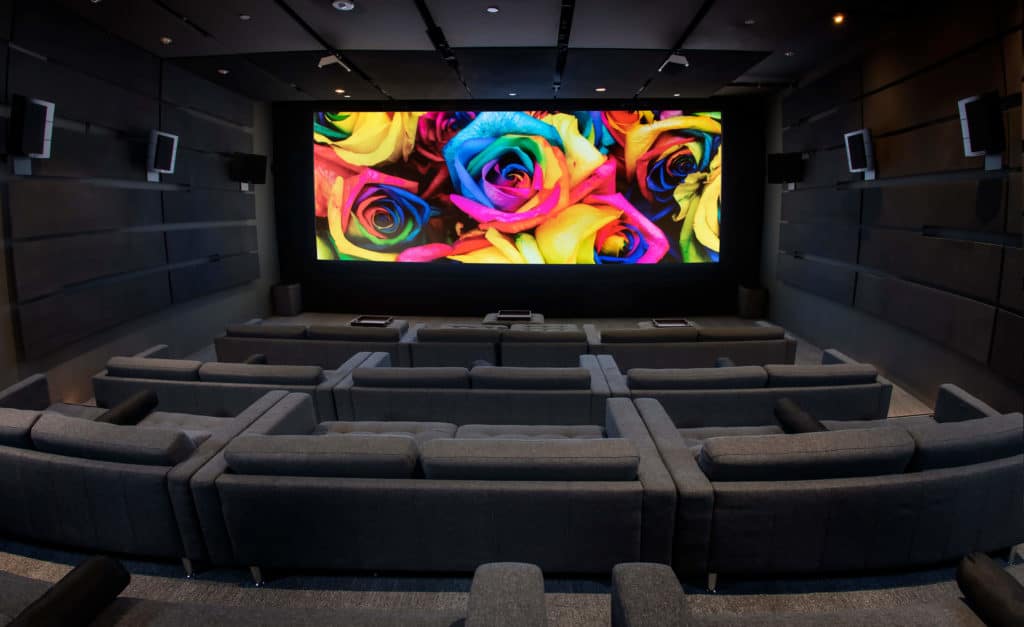 private screening room theater