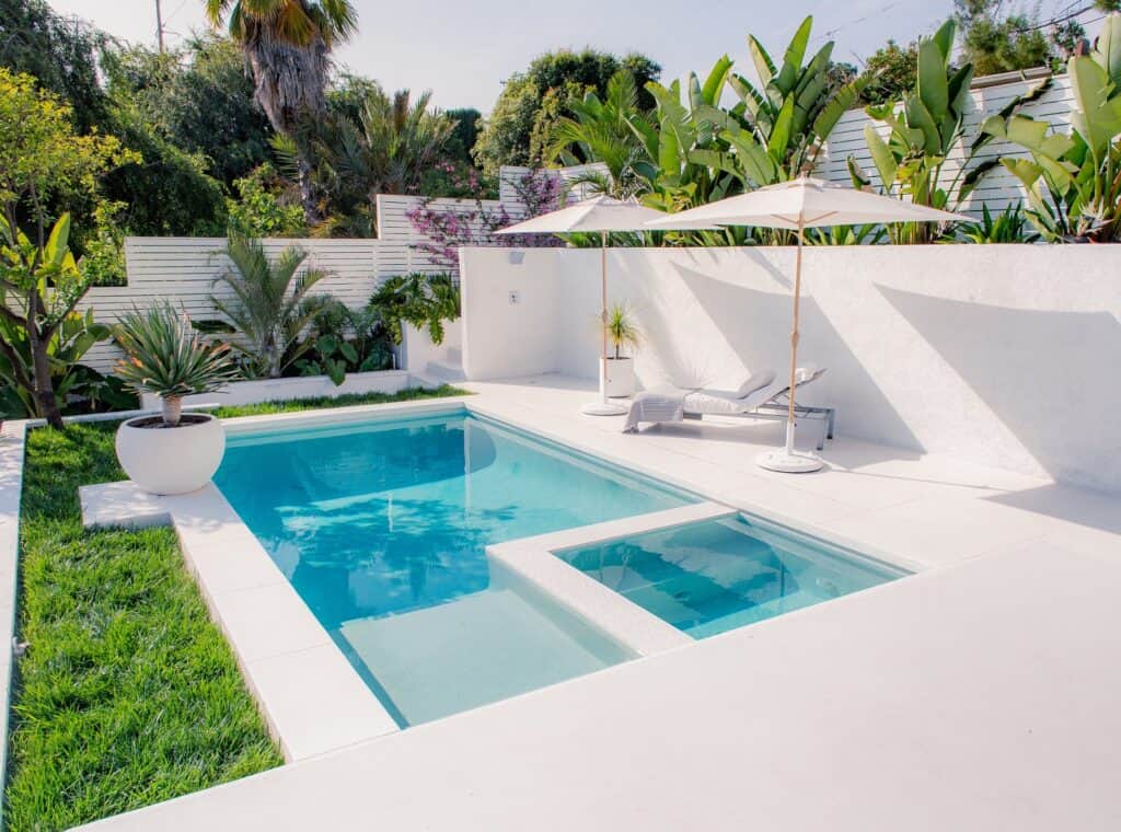 Poolside in Silver Lake los angeles rental