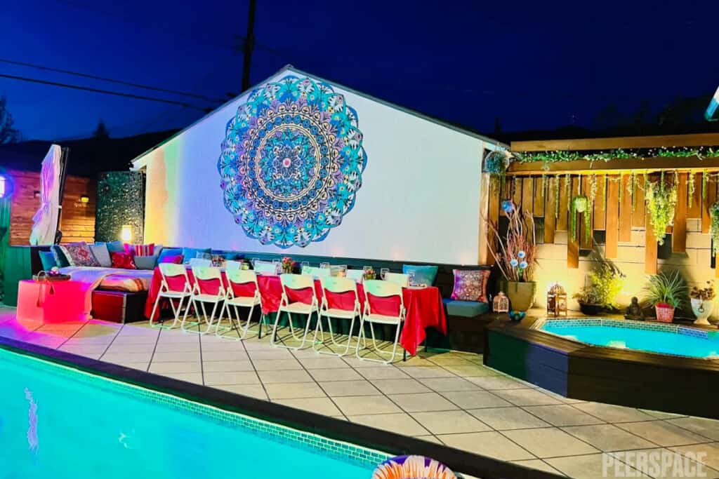 Private Boho Glam Mantra House with Pool, Views & Stage in Burbank Hills