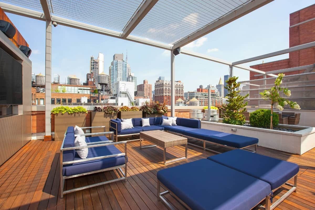 Rooftop at the heart of Chelsea nyc new york city rental