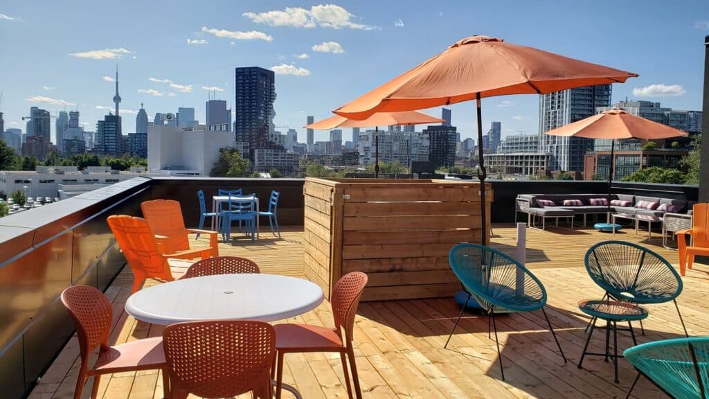 Rooftop with Skyline View toronto rental