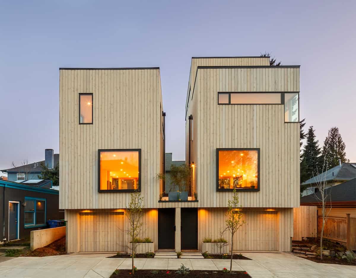 Scandinavian modern home, with great views of downtown and west hills portland rental