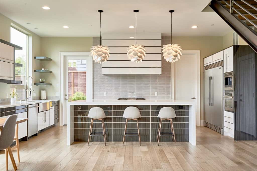 modern portland venue with a kitchen