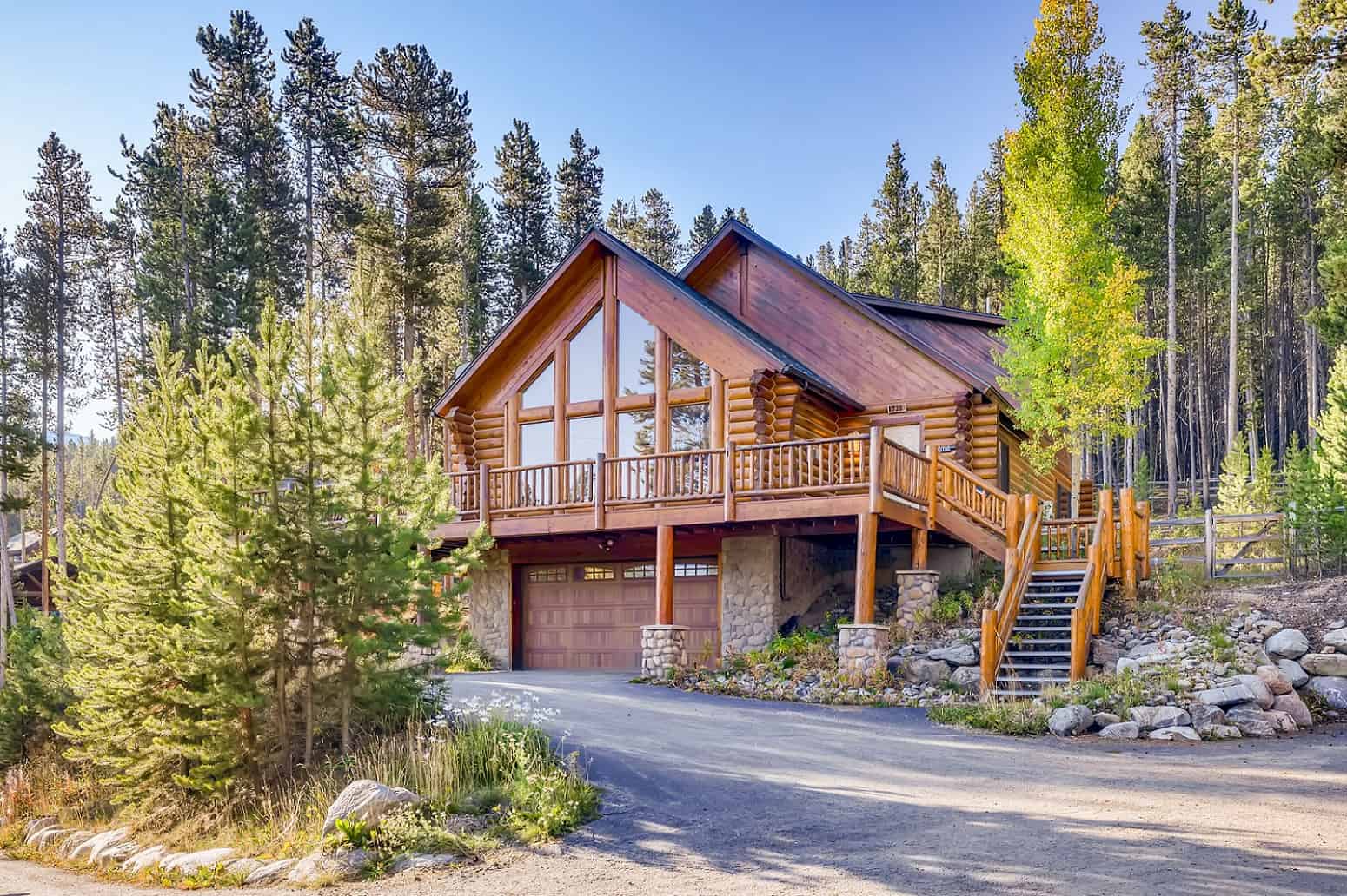 Stunning Mountain Log Cabin breckenridge denver colorado rental