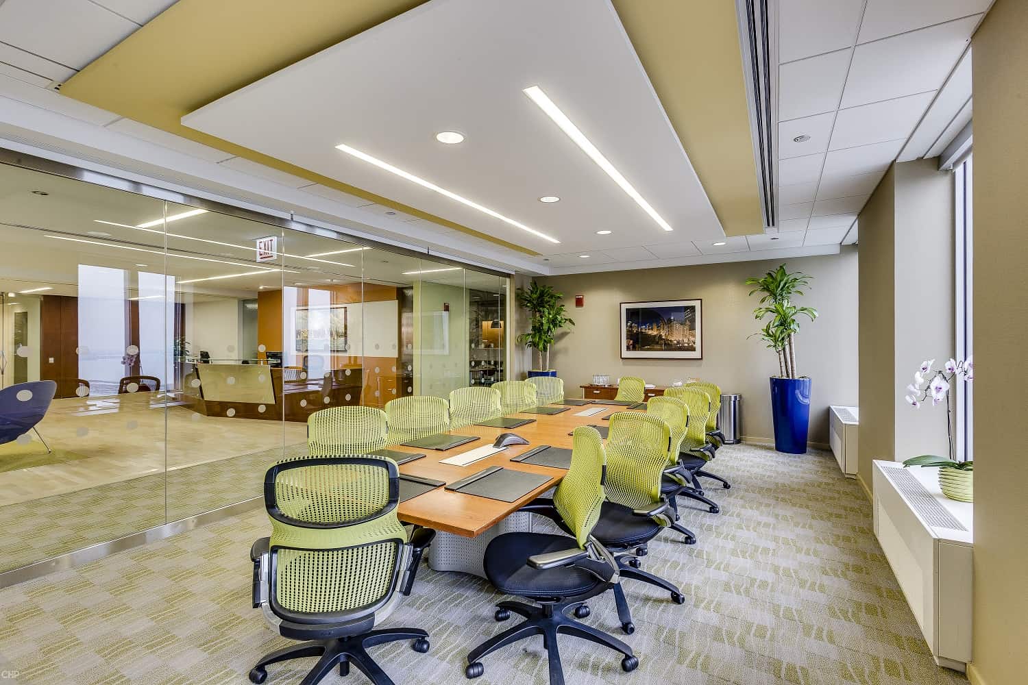 Sunlit Boardroom Overlooking Millennium Park chicago rental