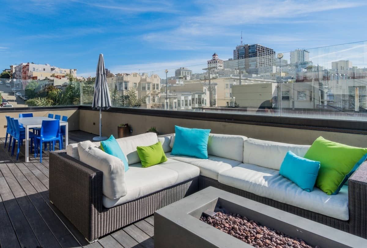 Sunny Roof Deck on Russian Hill sf san francisco rental